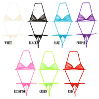 ラ・ポーム 妖艶リボン風ブラ シースルー素材 ミストラメ入り セクシーランジェリー 526004