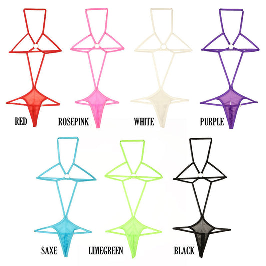 La Paume Sparkle Half Fabric Glitter Mistramé Monokini Playsuit 526005