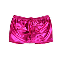 La-Pomme Metallic Fabric Tight Mini Skirt 52640