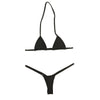 La-Pomme MFS Fabric Triangle Bra, Ultra Small, T-Back Style, Micro Mini Bikini 529004