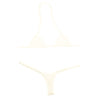 La-Pomme MFS Fabric Triangle Bra, Ultra Small, T-Back Style, Micro Mini Bikini 529004