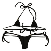 La-Pomme Lycra Fabric Ultra Small Micro Mini Bikini Set 533112