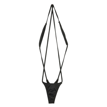 La-Pomme E6000 fabric cross design bodysuit micro mini bikini 533119