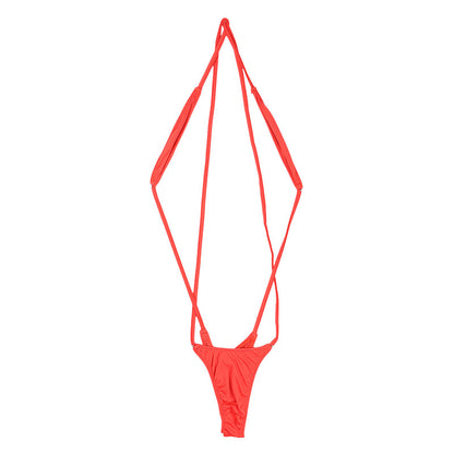 La-Pomme E6000 fabric cross design bodysuit micro mini bikini 533119
