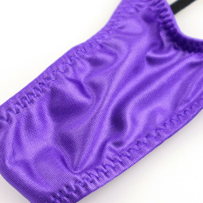 La-Pomme Glossy Felica Fabric Micro Mini Bikini 533123
