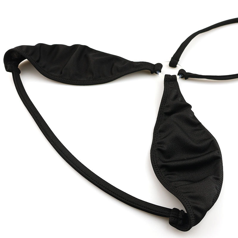 LA-POMME: Micro bikini set made with lustrous, stretchy Lycra fabric for vibrant colors. 539016