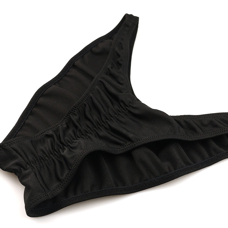 LA-POMME: Micro bikini set made with lustrous, stretchy Lycra fabric for vibrant colors. 539016