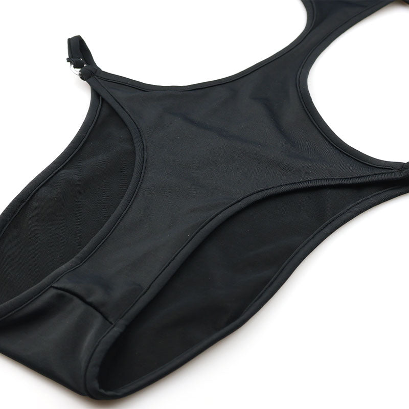 La Paum E6000 Fabric Halter Neck Playsuit Monokini Lingerie 539022