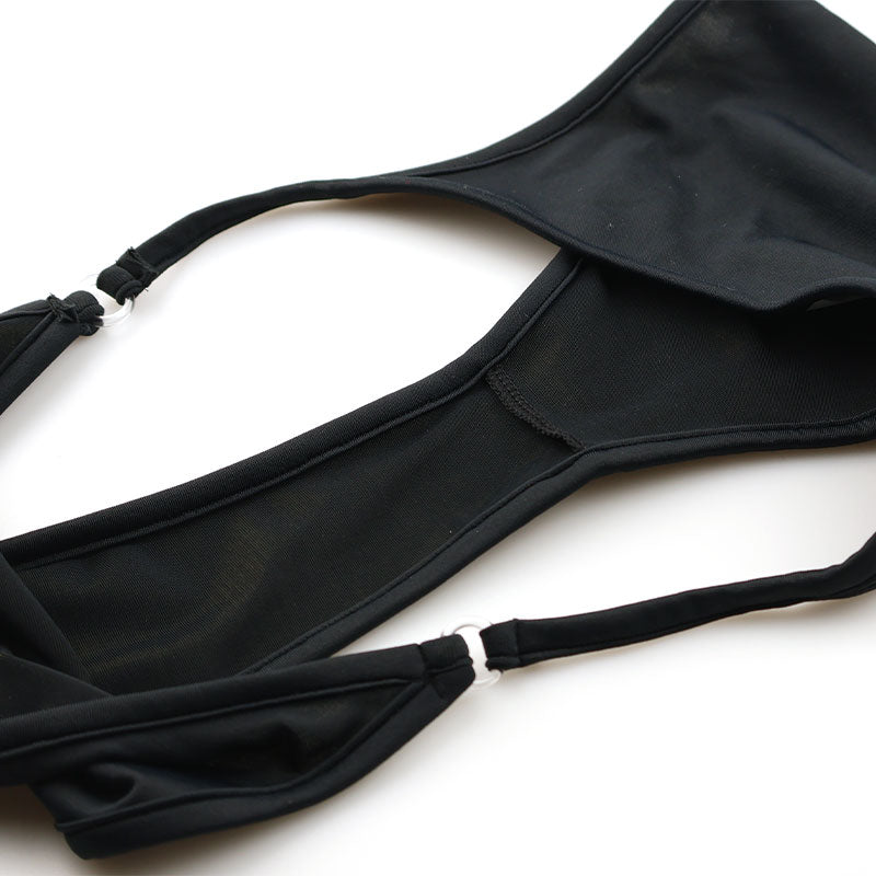 La Paum E6000 Fabric Halter Neck Playsuit Monokini Lingerie 539022