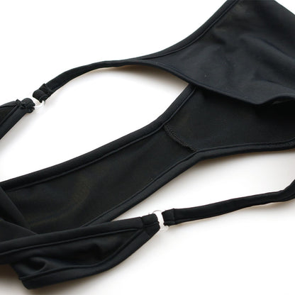 La Paum E6000 Fabric Halter Neck Playsuit Monokini Lingerie 539022