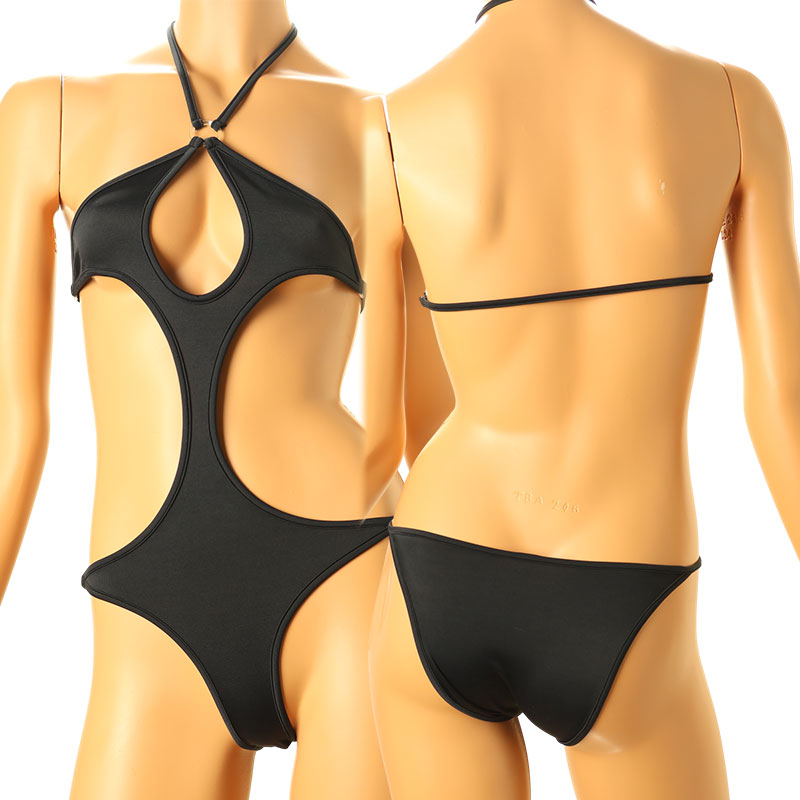 La Paum E6000 Fabric Halter Neck Playsuit Monokini Lingerie 539022