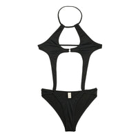 ラ・ポーム ハリ感＆伸縮性抜群 E6000モノキニ 胸元大胆デザイン 540011