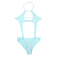 ラ・ポーム ハリ感＆伸縮性抜群 E6000モノキニ 胸元大胆デザイン 540011