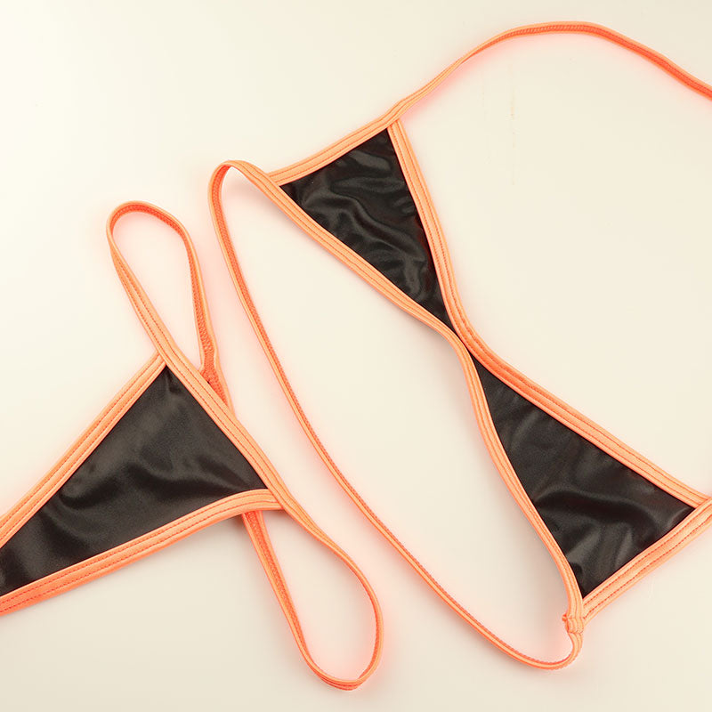 OUTLET】ラ・ポーム スーパーWET生地 マイクロビキニ Gストリング