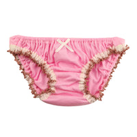 プチミニョン 綿フルバックショーツ ローライズ 通気性 快適 インゴム かわいい クシュクシュデザイン 560