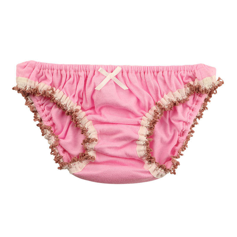 プチミニョン 綿フルバックショーツ ローライズ 通気性 快適 インゴム かわいい クシュクシュデザイン 560