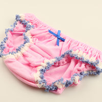 プチミニョン 綿フルバックショーツ ローライズ 通気性 快適 インゴム かわいい クシュクシュデザイン 561