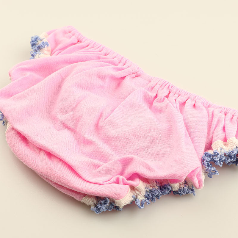 プチミニョン 綿フルバックショーツ ローライズ 通気性 快適 インゴム かわいい クシュクシュデザイン 561