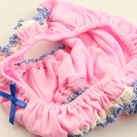 プチミニョン 綿フルバックショーツ ローライズ 通気性 快適 インゴム かわいい クシュクシュデザイン 561