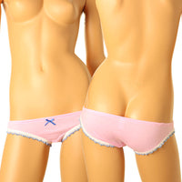 プチミニョン 綿フルバックショーツ ローライズ 通気性 快適 インゴム かわいい クシュクシュデザイン 561