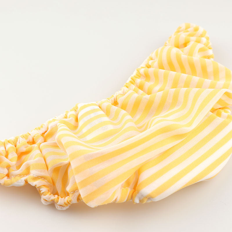 プチミニョン スフレーナ生地 ボーダー柄 フルバックショーツ ローライズ レディース 透け感 インゴム くしゅくしゅ 小さめ 下着 かわいい パンティー 563