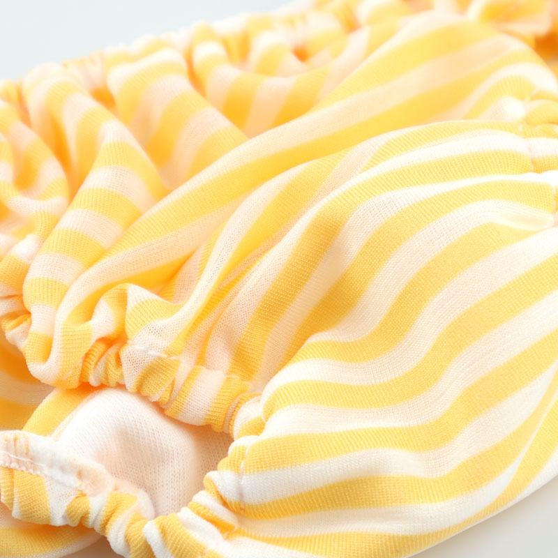 プチミニョン スフレーナ生地 ボーダー柄 フルバックショーツ ローライズ レディース 透け感 インゴム くしゅくしゅ 小さめ 下着 かわいい パンティー 563