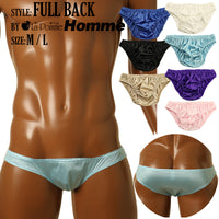 メンズ フェリカ生地 光沢 くしゅくしゅ インゴム ローライズ フルバック 616029