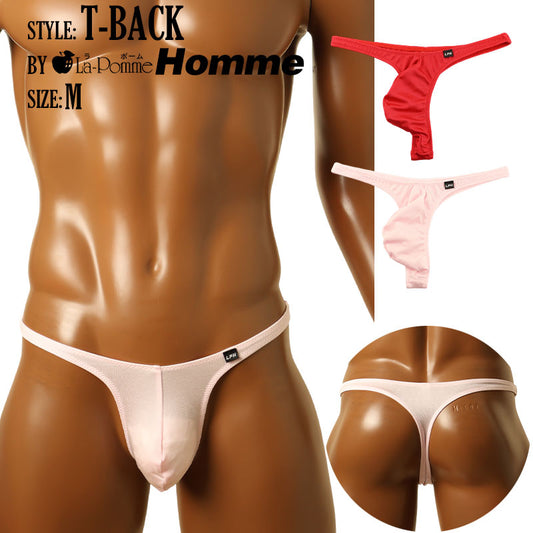 [OUTLET] Men's ESPA Fabric Glossy 3D Pouch-Shaped T-Back Bikini with a Secure Fit (618141)