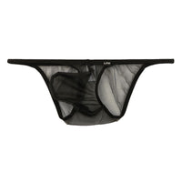 メンズ キラキラ輝く ハーフバックビキニ 透け感スパークハーフ 立体3Dポーチ 618149