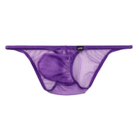 メンズ キラキラ輝く ハーフバックビキニ 透け感スパークハーフ 立体3Dポーチ 618149