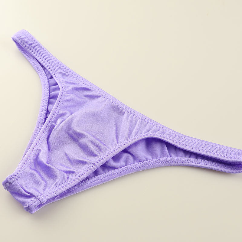 ユニセックス ＴＳＫ生地 キラキラとした光沢感 極小 ハーフバックビキニ 619154