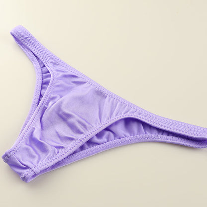 ユニセックス ＴＳＫ生地 キラキラとした光沢感 極小 ハーフバックビキニ 619154