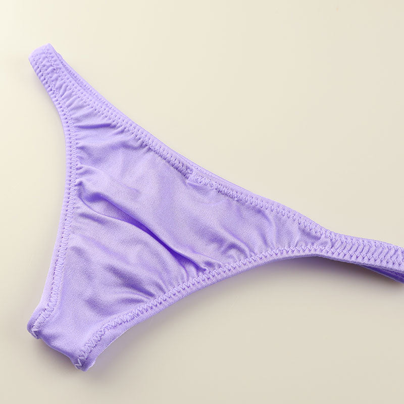 ユニセックス ＴＳＫ生地 キラキラとした光沢感 極小 ハーフバックビキニ 619154