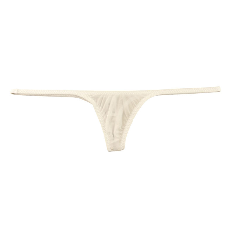 ユニセックス もっちり肌触り 極小Tバックショーツ 脇重ねデザイン 619159