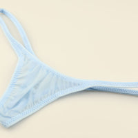 ユニセックス もっちり肌触り 極小Tバックショーツ 脇重ねデザイン 619159