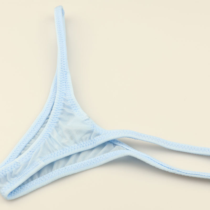 ユニセックス もっちり肌触り 極小Tバックショーツ 脇重ねデザイン 619159