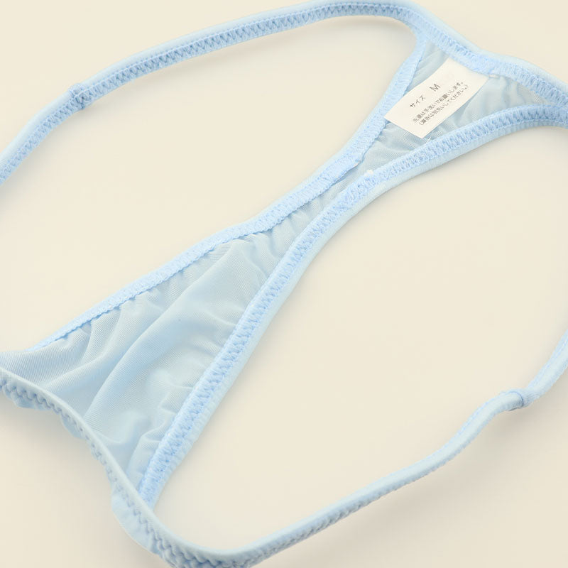 ユニセックス もっちり肌触り 極小Tバックショーツ 脇重ねデザイン 619159