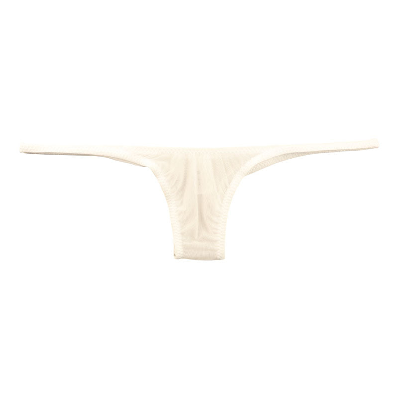 ユニセックス もっちり肌触り 極小ハーフバックショーツ 脇重ねデザイン 619160