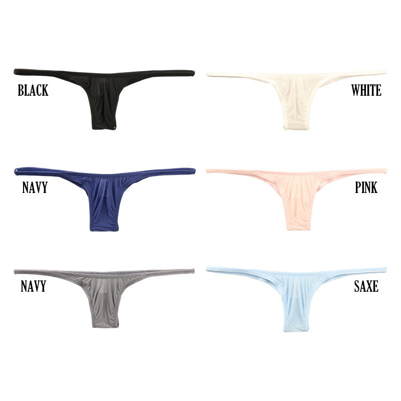 ユニセックス もっちり肌触り 極小ハーフバックショーツ 脇重ねデザイン 619160