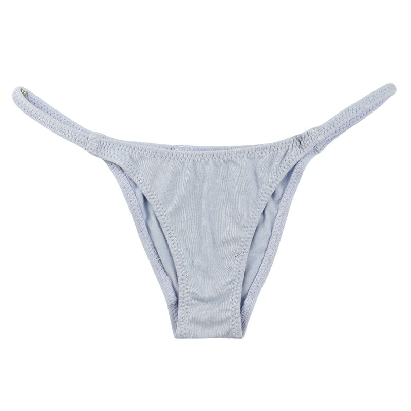 Unisex bare jersey fabric, low rise, narrow sides, no seams, half back bikini 619162