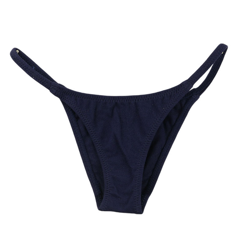 Unisex bare jersey fabric, low rise, narrow sides, no seams, half back bikini 619162