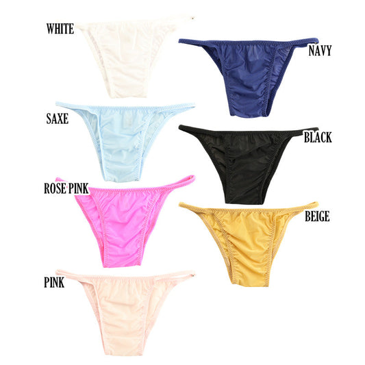 Unisex GUS fabric, low rise, no seams, narrow sides, half back bikini 620067