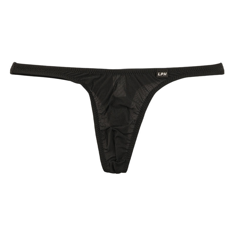 Men's T-back Bikini, GUS Fabric, Ultra-Shallow, Half-Seam, Sheer, High-Stretch Underwear, 620070