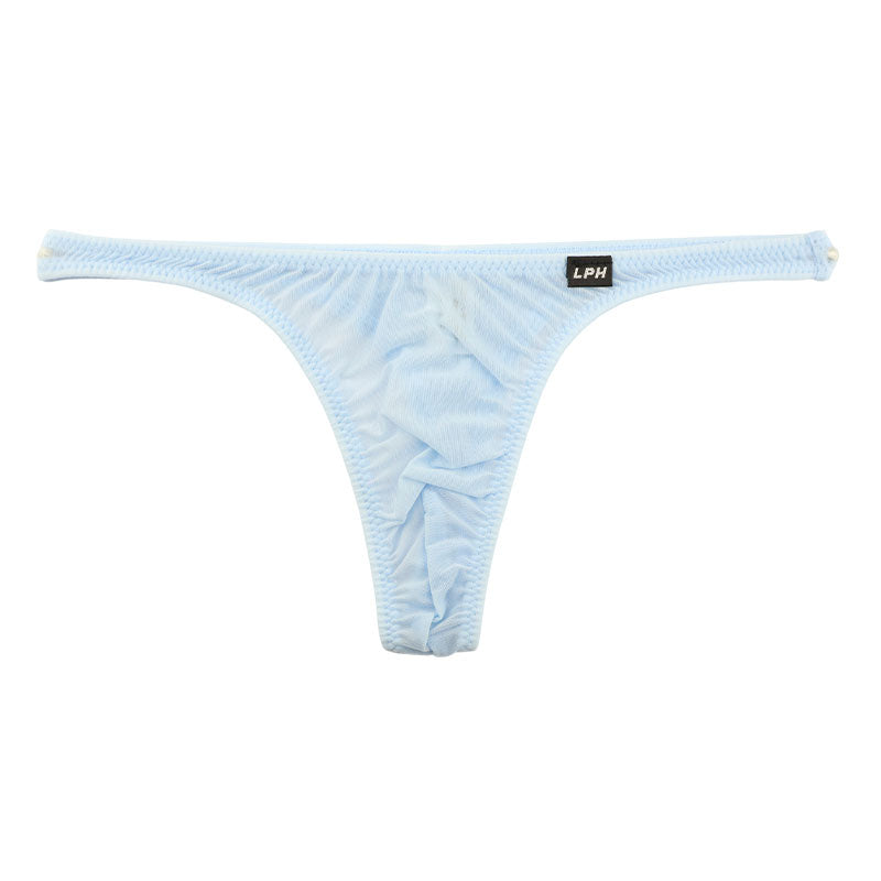 Men's T-back Bikini, GUS Fabric, Ultra-Shallow, Half-Seam, Sheer, High-Stretch Underwear, 620070
