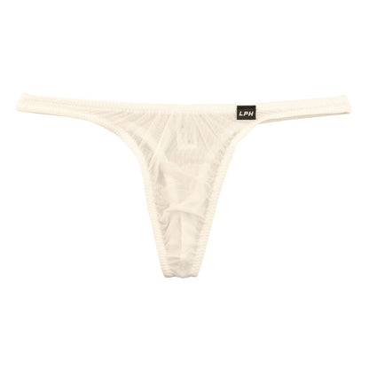 Men's T-back Bikini, GUS Fabric, Ultra-Shallow, Half-Seam, Sheer, High-Stretch Underwear, 620070