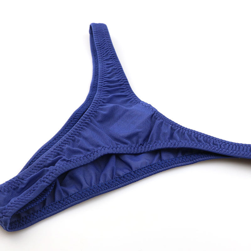 Men's T-back Bikini, GUS Fabric, Ultra-Shallow, Half-Seam, Sheer, High-Stretch Underwear, 620070