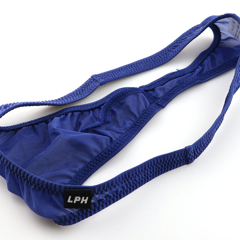 Men's T-back Bikini, GUS Fabric, Ultra-Shallow, Half-Seam, Sheer, High-Stretch Underwear, 620070