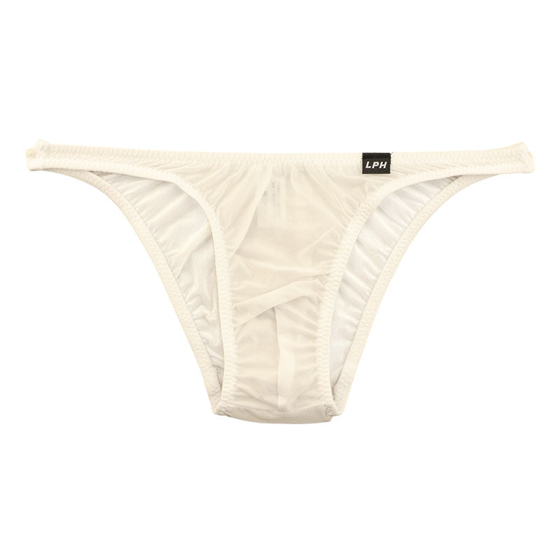 Men's Half-Back Bikini, GUS Fabric, Ultra-Shallow, Half-Seam, Sheer, High-Stretch Underwear, 620071