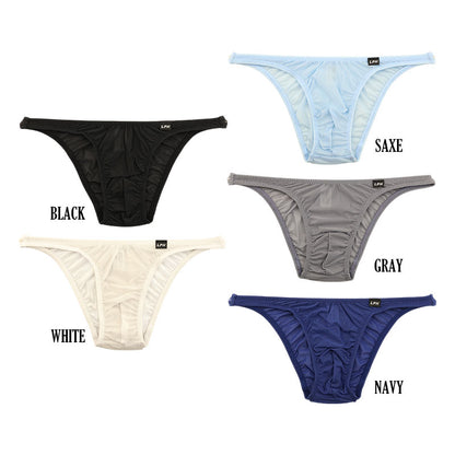 Men's Half-Back Bikini, GUS Fabric, Ultra-Shallow, Half-Seam, Sheer, High-Stretch Underwear, 620071