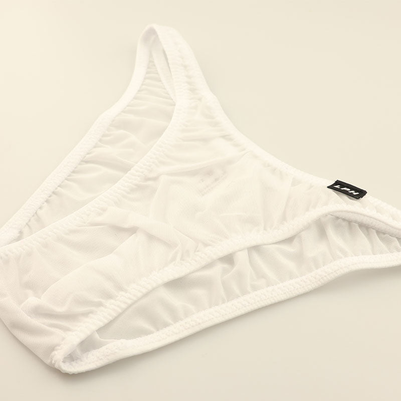Men's Half-Back Bikini, GUS Fabric, Ultra-Shallow, Half-Seam, Sheer, High-Stretch Underwear, 620071